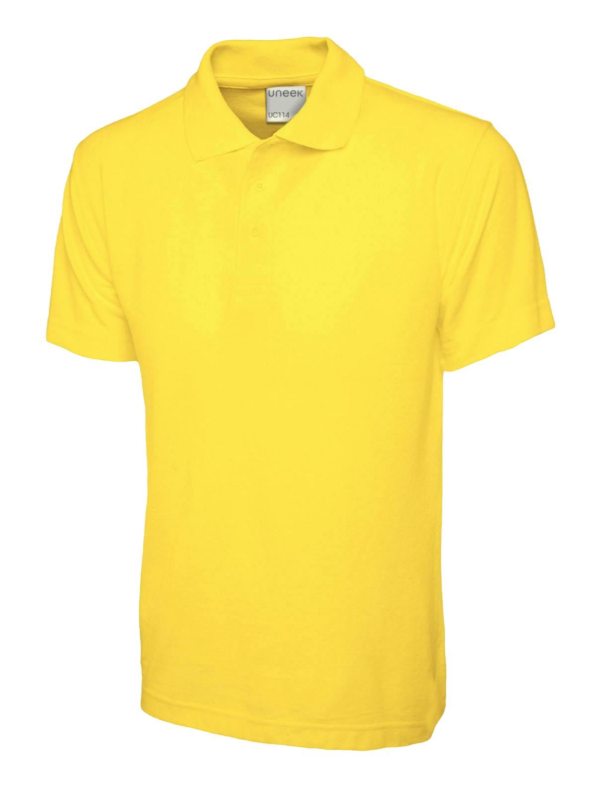 Uneek Ultra Cotton Polo Shirt - Yellow - 3XL