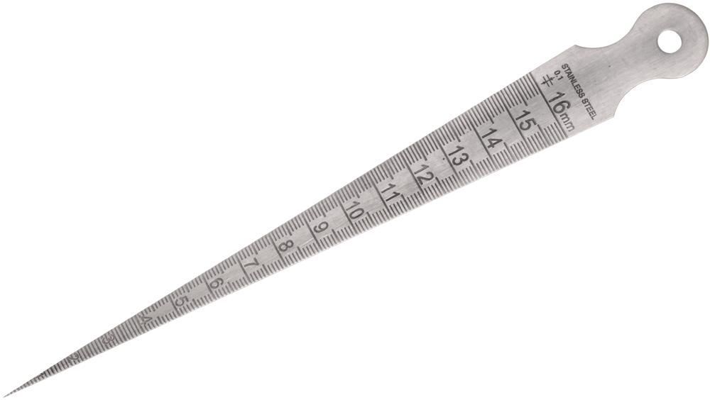 DURATOOL Roestvrijstalen Boorpasser, 1-15mm Bereik, 0,1mm Schaalverdeling