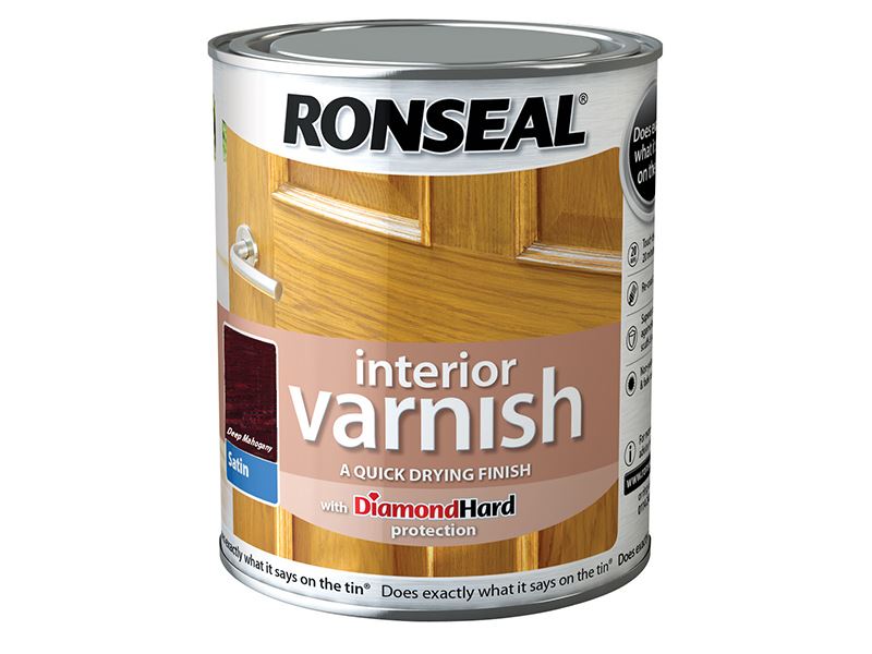 Ronseal Innenlack Schnelltrocknend Satin Deep Mahogany 250ml