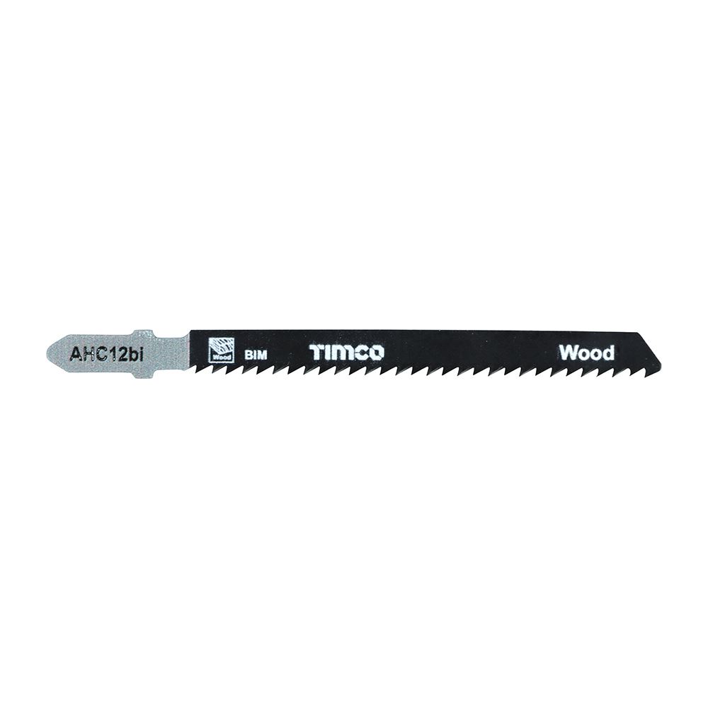 Timco Bi-Metal Jigsaw Blades, Wood & Plastic Cutting, 5-Pack (T101BF)