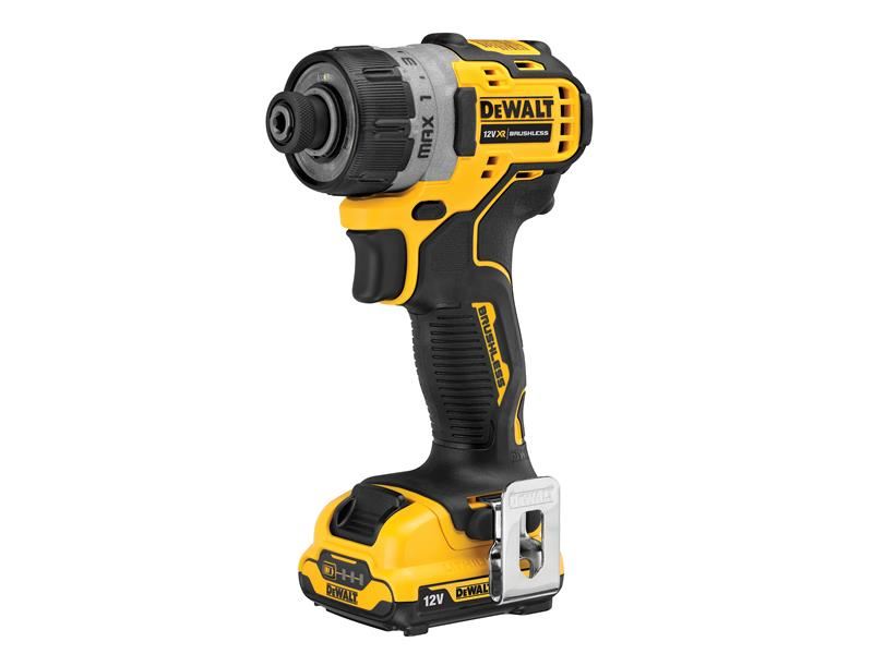 DeWALT 充電式電批 DCF601D2 XR 12V 無刷電動螺絲批 2 x 2.0Ah 鋰電池套裝