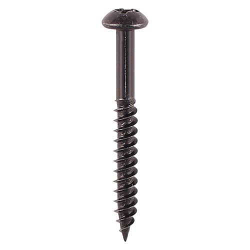 Timco - Skru Kayu Blackjax - PZ - Bulat - Organik Hitam (Saiz 10 x 1 1/4 - 200b