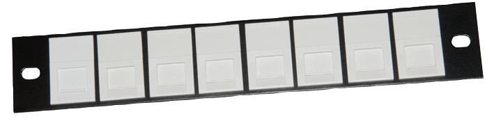 CONNECTIX CABLING SYSTEMS - Painéal Paiste Cat6 8-Bhealach, 10-orlach, FTP, 1U