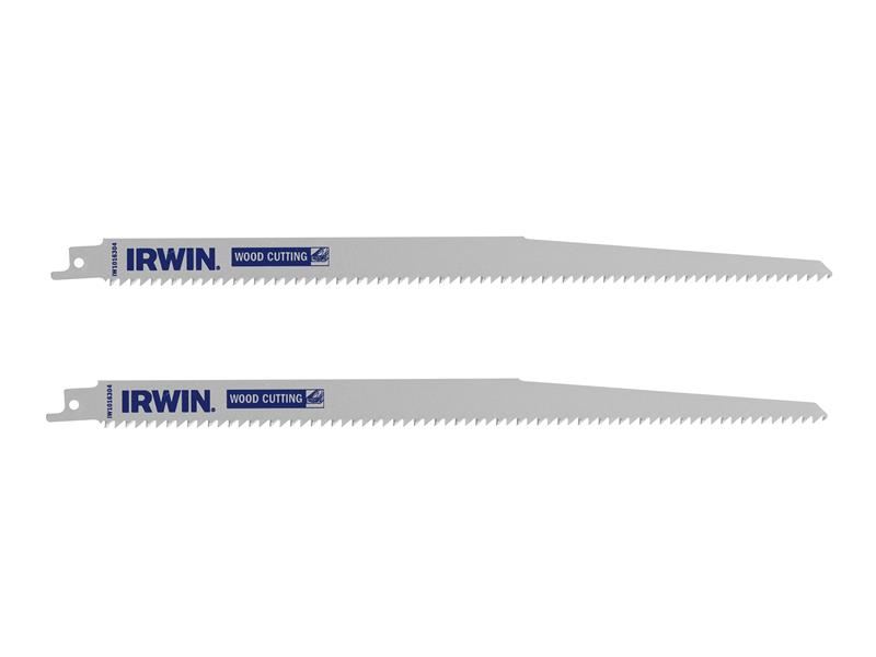 Lame de scie sabre IRWIN® pour bois grossier, 305 mm, paquet de 2