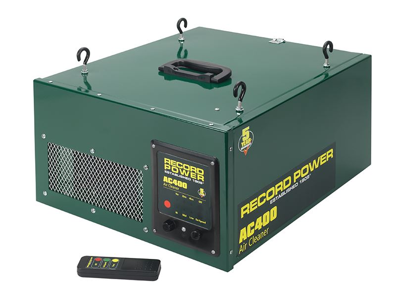 Record Power AC400 2段階空気フィルター リモコン付き