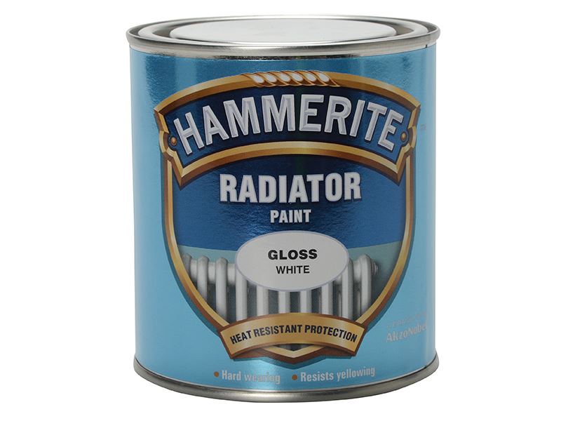 Hammerite Radiatorenverf, Glans Wit, 500ml