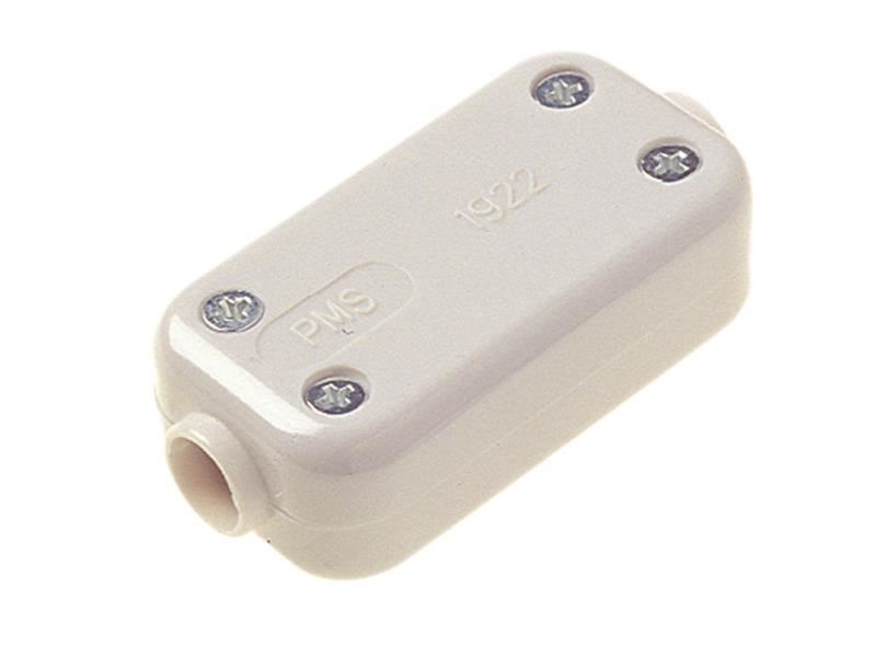 Dencon pevný spojovací konektor se 2 svorkami, 5A, bílý