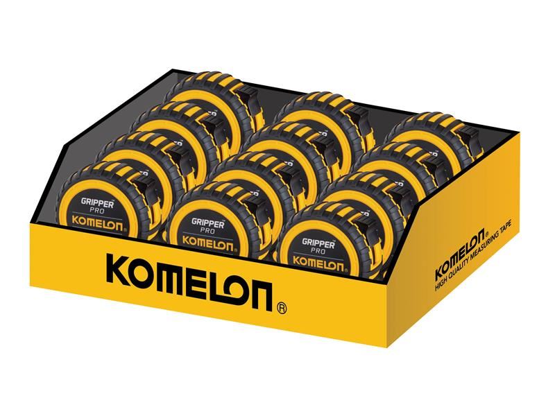 Komelon 그리퍼 줄자, 8m/26피트, 25mm 폭, 12개 세트