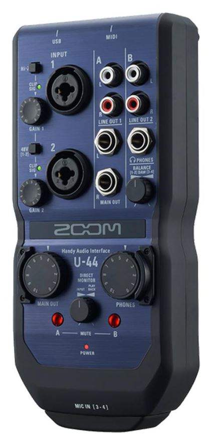 ZOOM U-44 4x4 Διεπαφή Ήχου USB με XLR/TRS/Optical