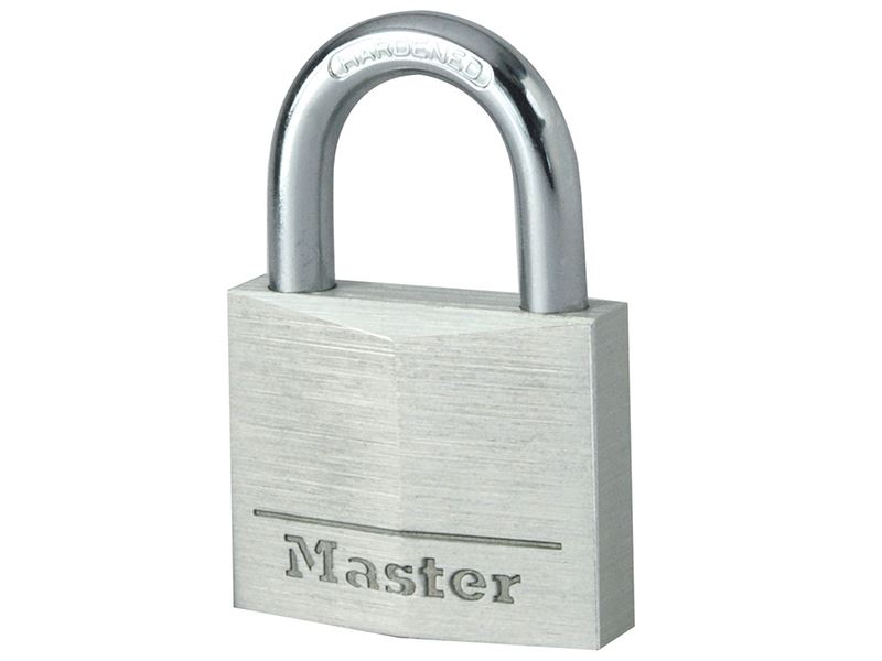 Master Lock - Glas Póca Alúmanaim 40mm, 4-Biorán, Colgán 21mm