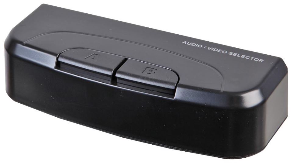 PRO SIGNAL 2-Weg Audio/Video Selector Schakelaar met RCA-aansluitingen