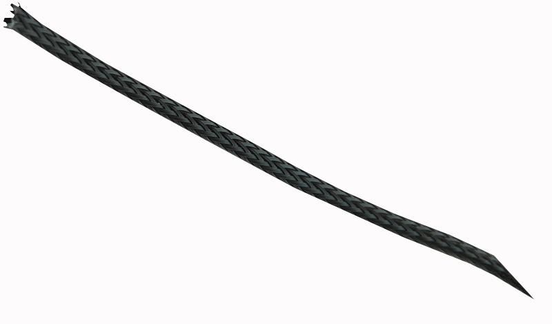 PRO POWER Manga Trançada Expansível Preto, 2-7mm, 10m