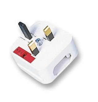 POWERCONNECTIONS - 5A 歐式轉英式插頭轉換器 (白色)