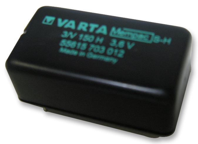 VARTA - Bateri Perlindungan Memori 3.6V 80mAh untuk Pemasangan PCB