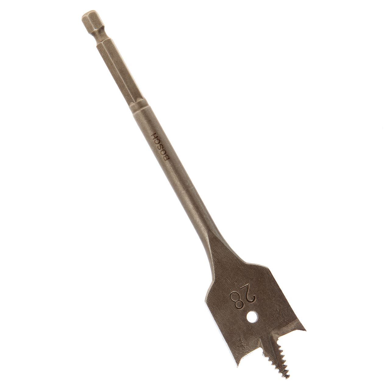 Bosch SelfCut Flat Drill Bit - 28mm x 152mm, Hex Shank