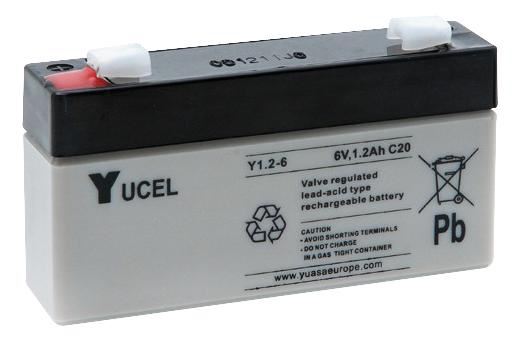 YUASA Yucel 6V 1,2Ah wartungsfreie Blei-Säure-Batterie