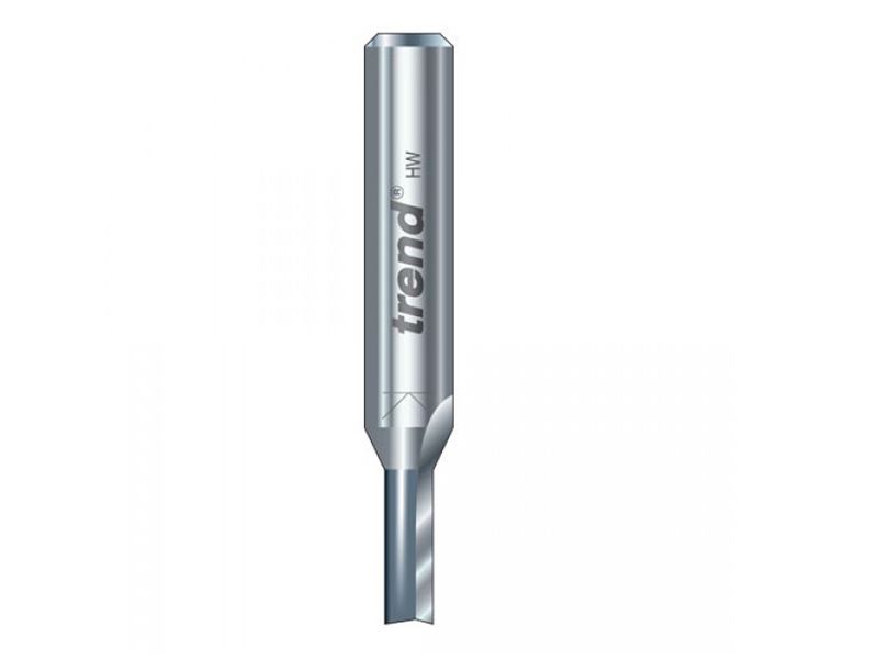 Fraise droite deux lames Trend TCT 3/10 x 1/4 pouce, 3,2 x 11mm