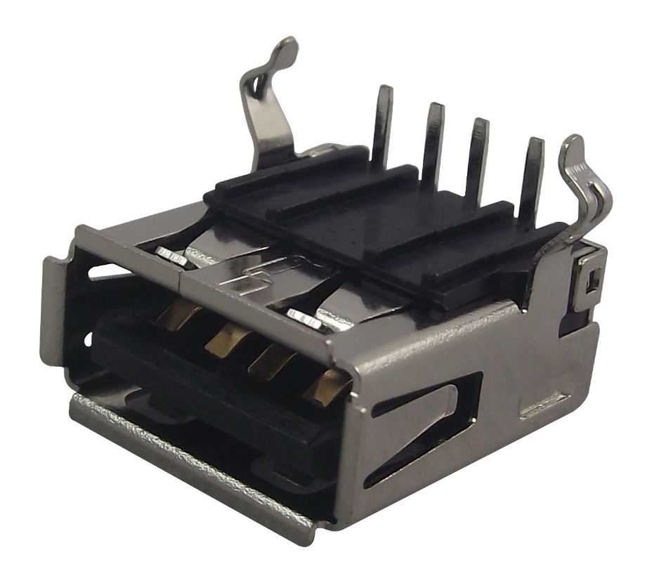MULTICOMP Presa USB Tipo A per PCB, Montaggio Angolato, USB 2.0