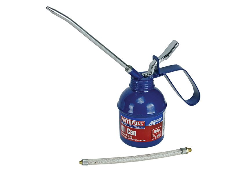 Faithfull Hefboom Oliekan 300ml met Messing Pomp