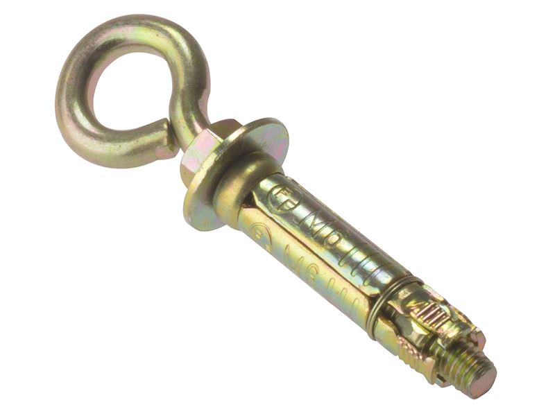 ForgeFix M6 Zinc Passivated Eye Bolts, Pack of 10