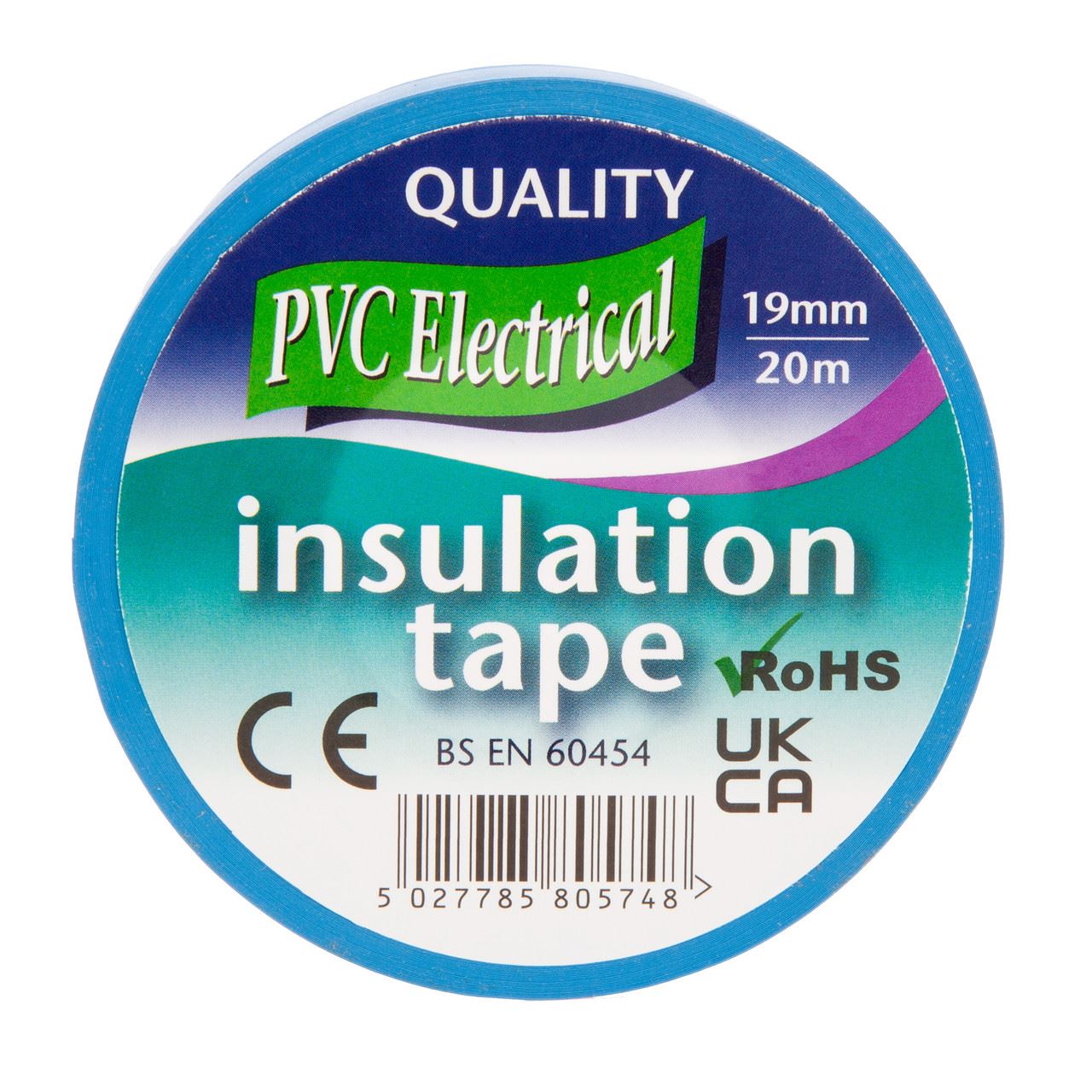 Ultratape PVC Electrical Insulation Tape, Blue, 19mm x 20m