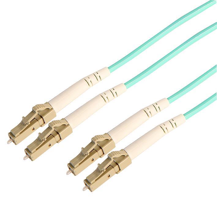 PRO SIGNAL Câble Optique Duplex LC-LC OM4, 1m
