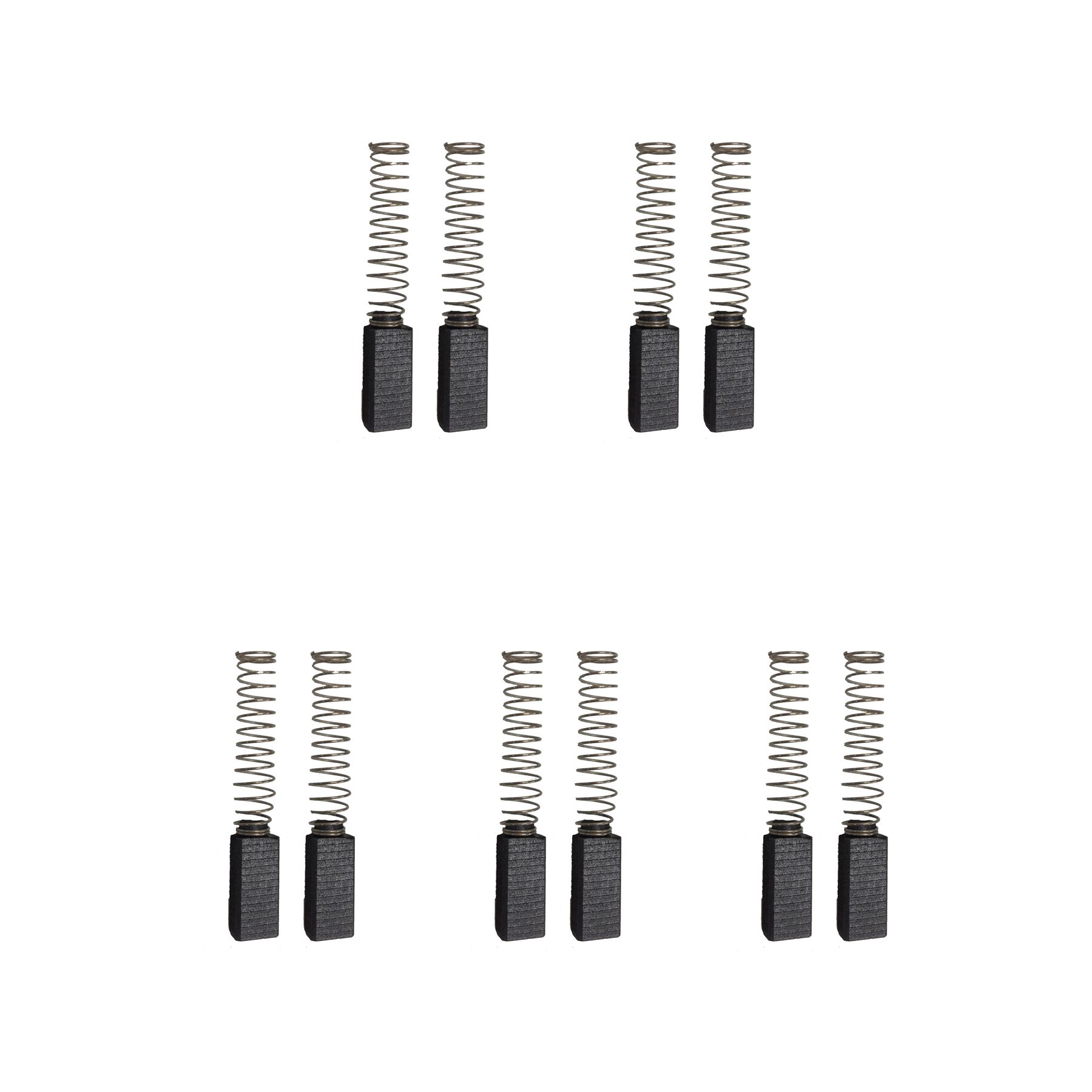 CarbonBr 5 סטים מברשות פחם למקדחת Iskra-Perles, 4.7x6.3x16 מ״מ
