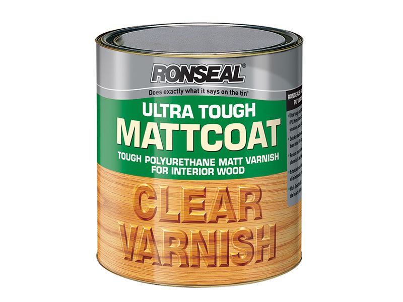 Ronseal Ultra Tahan Varnis Dalaman Jernih Mattcoat 750ml