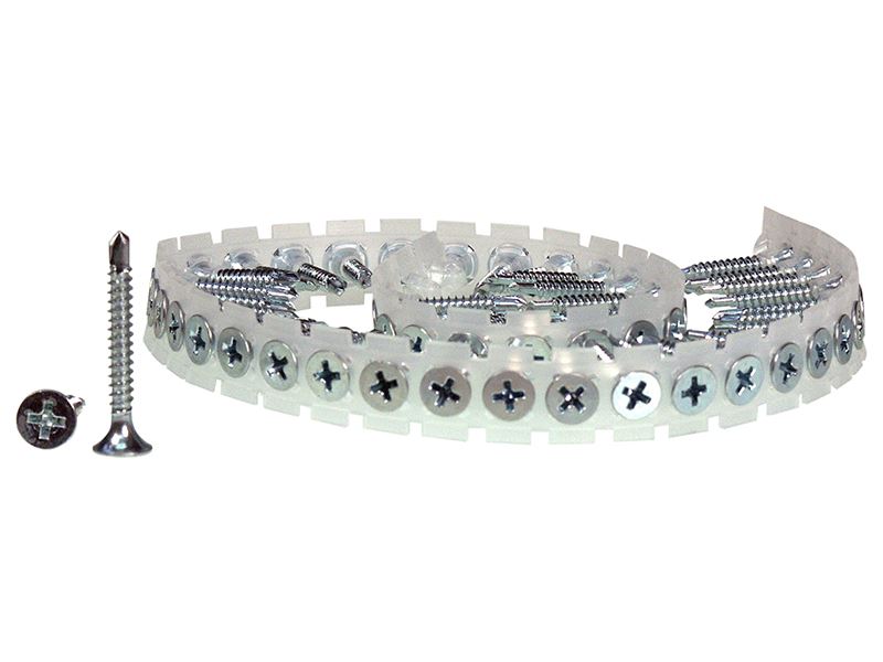 Senco Tornillos Aglomerados DuraSpin 3,5 x 45mm para Pladur a Acero (Paquete de