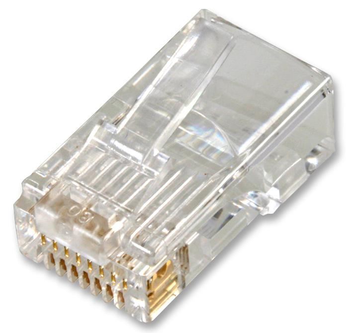 PRO POWER Conector RJ45 Cat5E, Embalagem de 10