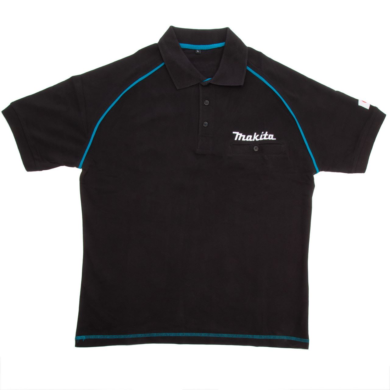 Makita - Kemeja Polo Hitam dengan Logo (Saiz L)