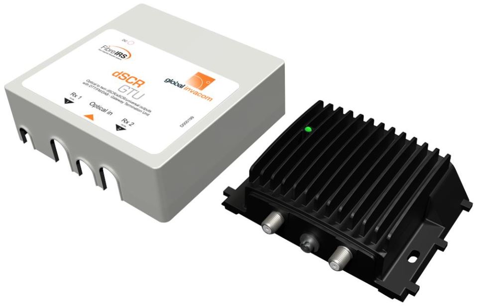 Global Communications FibreIRS Sky Q dSCR GTU Optical to RF Converter
