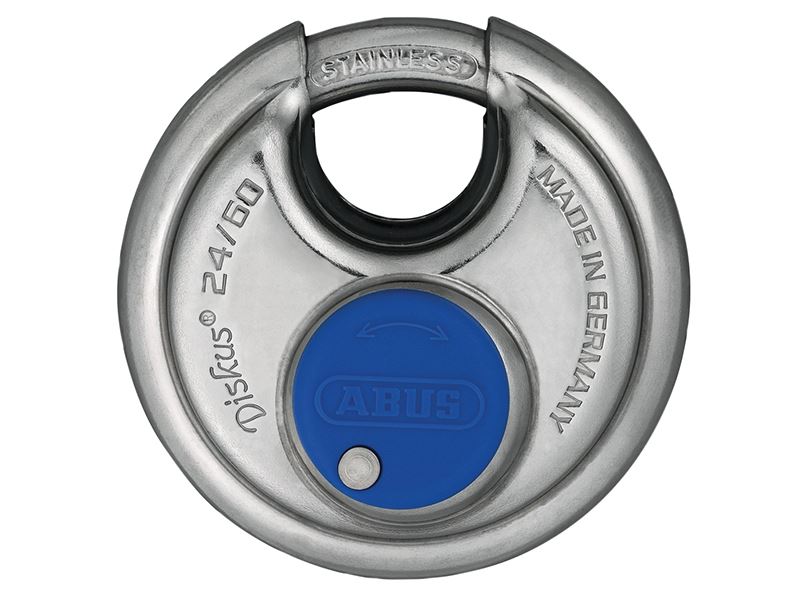 ABUS Diskus® 24IB/60mm Stainless Steel Padlock with 2 Keys