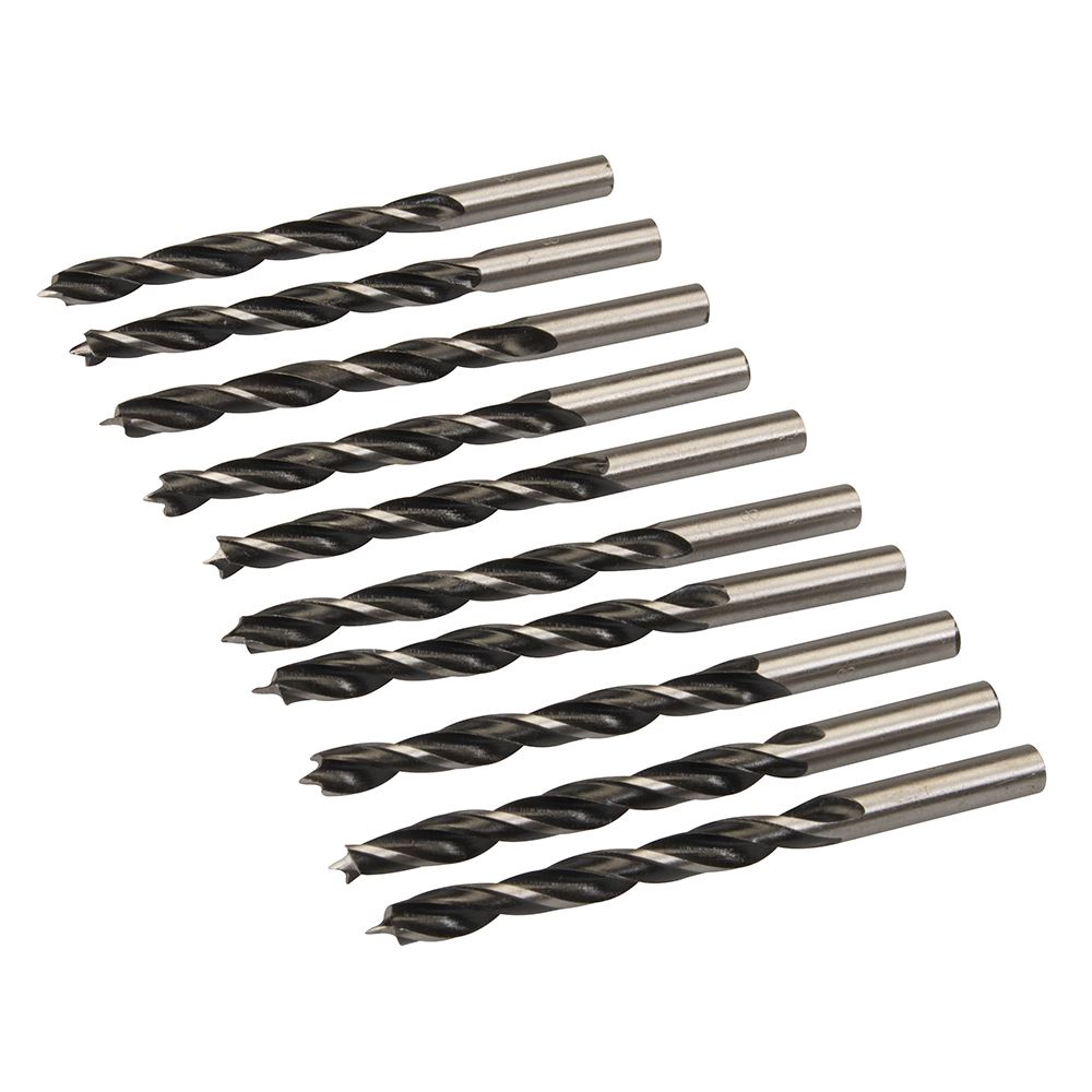Silverline Lip & Spur Drill Bits, 8mm, 10-Pack