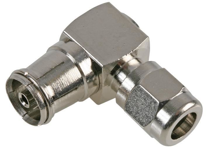 PRO SIGNAL Presa TV Coassiale, 90 Gradi RG6