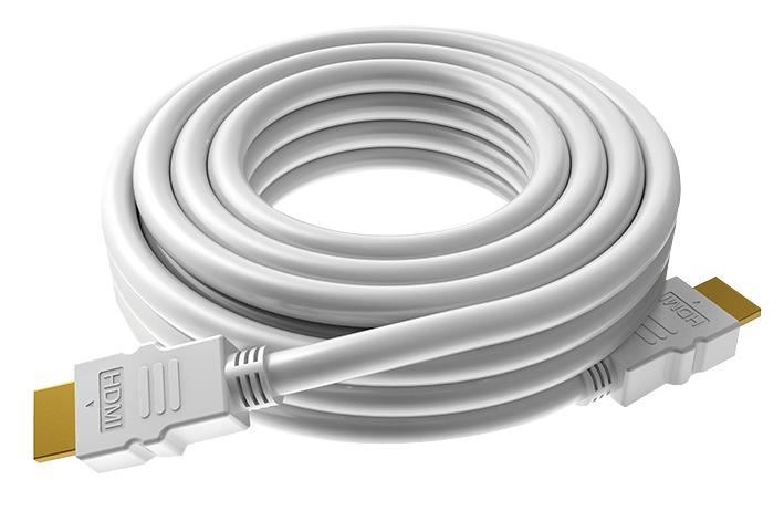 VISION AV - Câble HDMI Haut Débit avec Ethernet - 3m Blanc