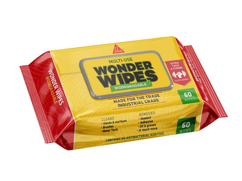 Everbuild Sika Wonder Wipes - Lingettes Biodégradables (Lot de 60)