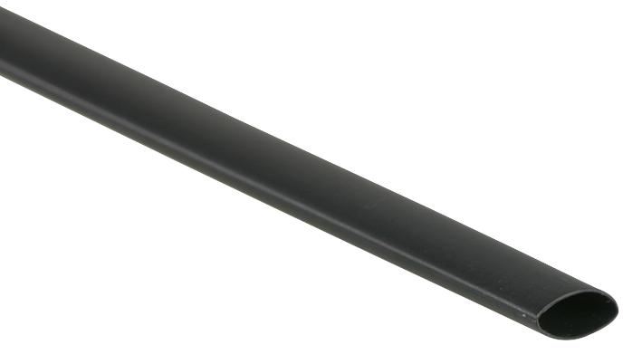 HiLo Manchon thermorétractable noir 10mm, Ratio 2:1, 50m