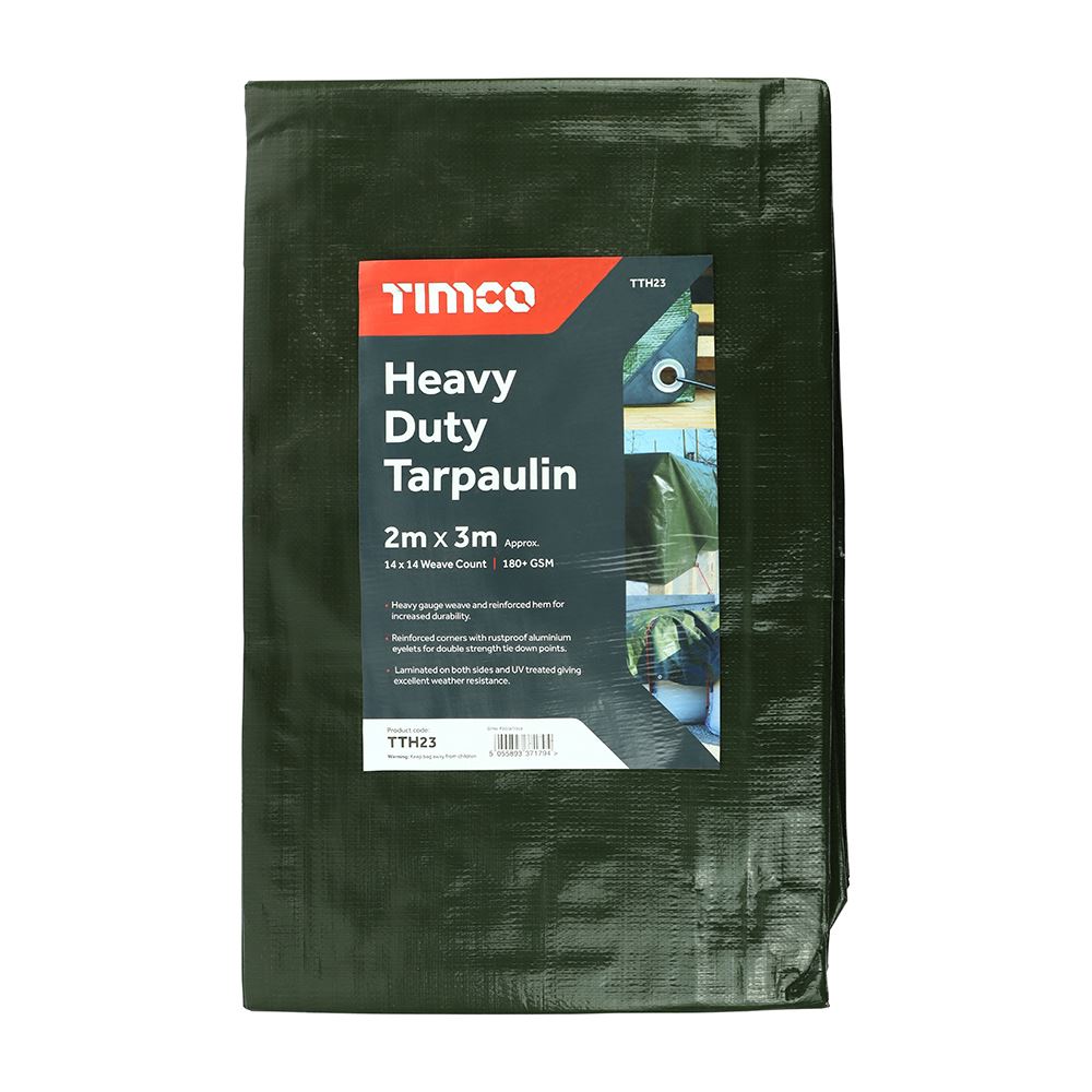 Timco Lona de Alta Resistencia, 2m x 3m, Verde