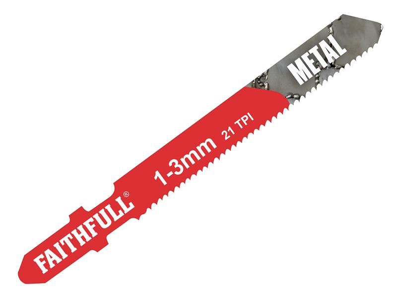 Faithfull 8009-HSS 金属用ジグソーブレード T118A 5枚入り