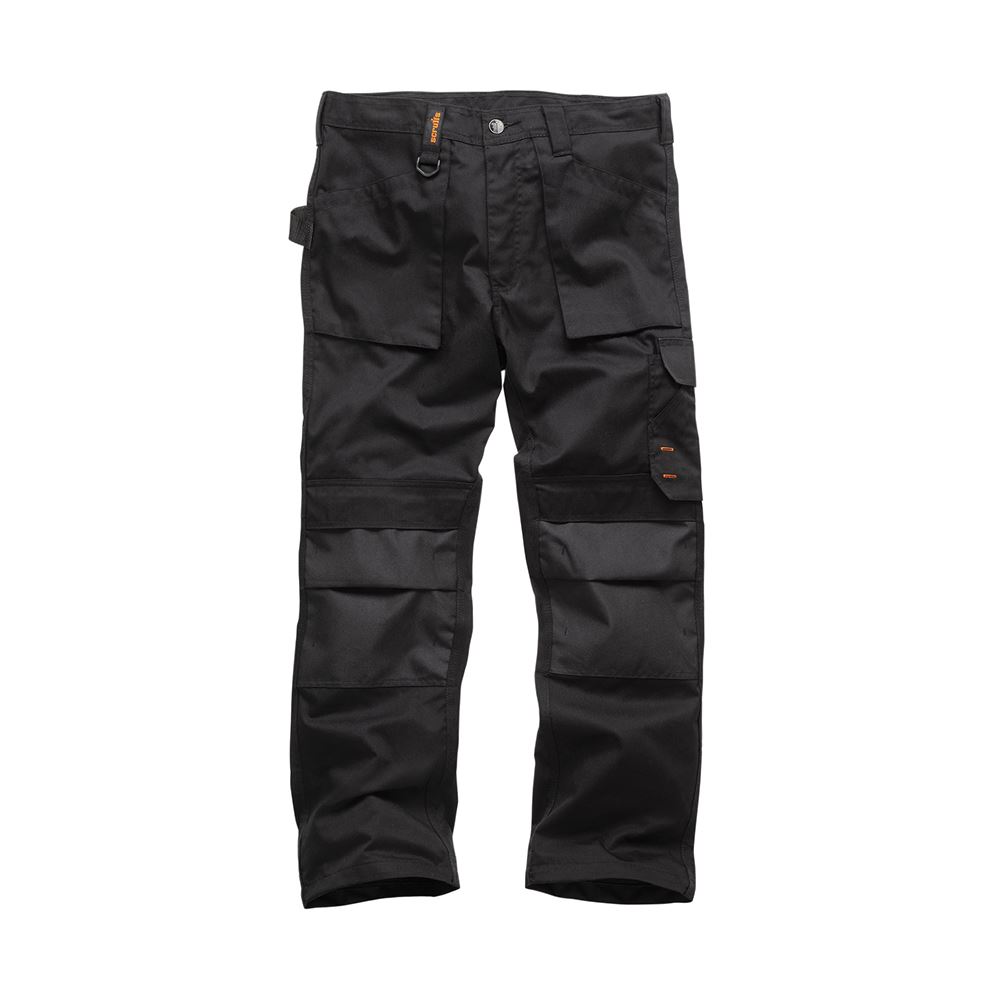 Scruffs Werkbroek - Zwart, 34R Regular Fit