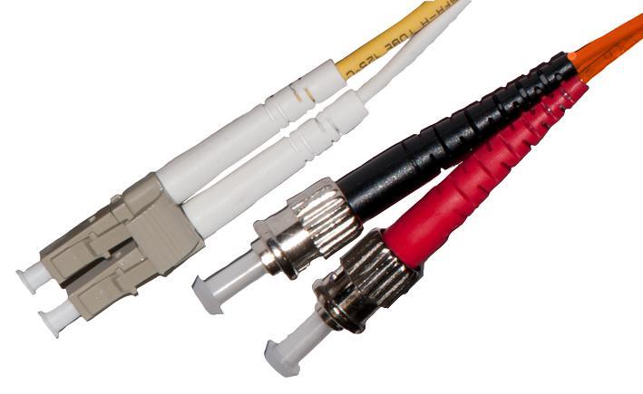 CONNECTIX Cabo de Fibra Ótica Duplex OM2 LC-ST 1m