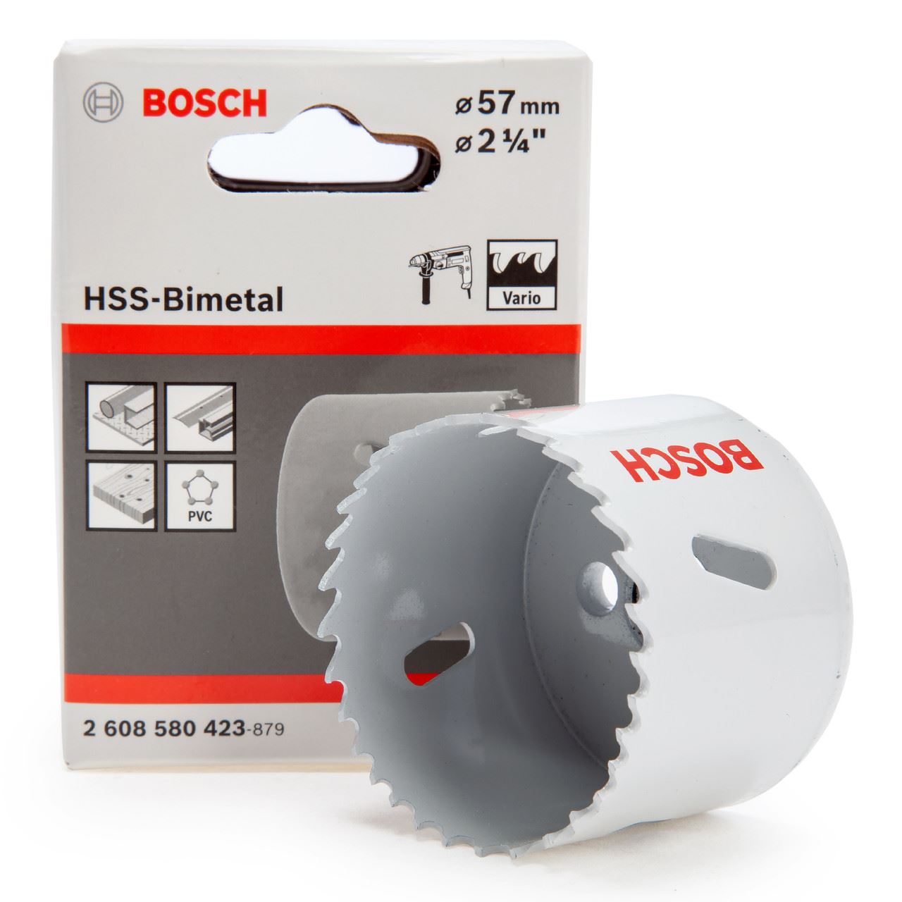 Bosch - Trépan Bi-Métal HSS Diamant 57mm pour Métal, Bois & Plastique