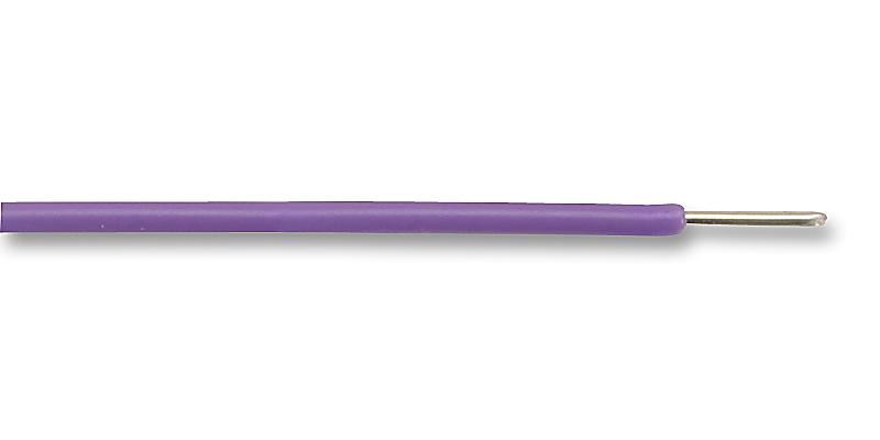 PRO POWER 1/0.60 Solid Core Equipment Wire, Violet, 100m