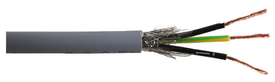 PRO ELEC 3芯CY制御ケーブル 0.5mm² 100m リール グレー