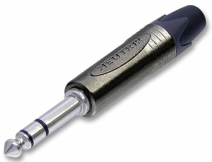 Neutrik NP3X-BAG 6.35mm Stereo Jack Plug, Straight, Black