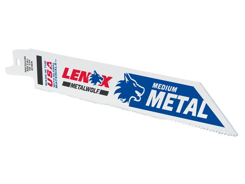 LENOX MetalWolf Wave Edge Reciprocating Saw Blade 152mm 10 TPI (Pack of 25)