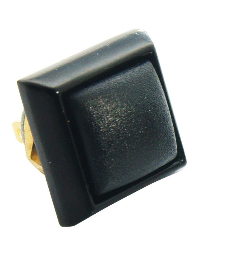 ITW 59 Series SPNO Momentary Drukschakelaar, Metaal Vierkant, Zwart, 400mA, IP6