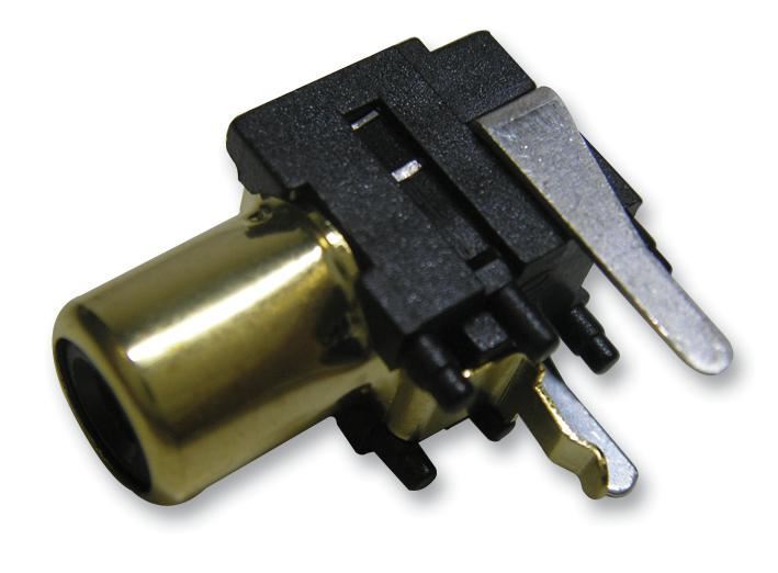 PRO SIGNAL PCB Phono Socket, 2 Pack, Gold Plated Contacts, Black