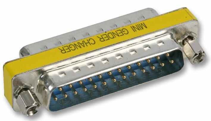 PRO SIGNAL 25-Way D Male naar Male Low Profile Gender Changer